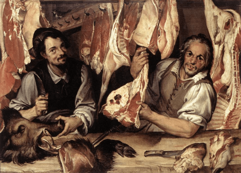 Traditional meat from livestock holds powerful sway over Italian culture. Credit: Bartolomeo Passarotti  and Web Gallery of Art via Public Domain