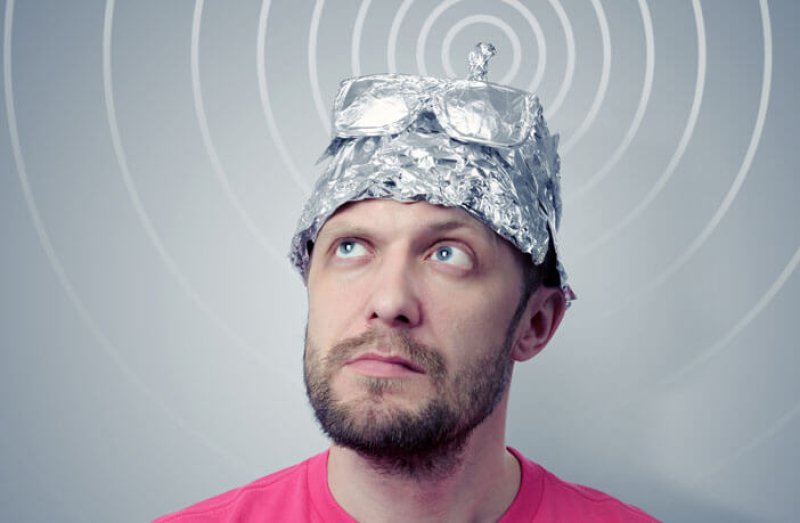 conspiracy theorist tinfoil hat