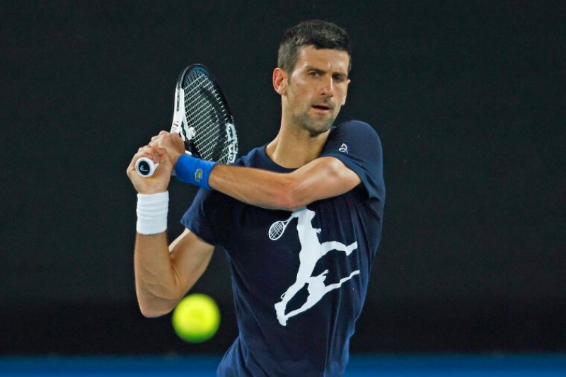 Novak Djokovic. Credit: Daniel Pockett/Getty Images