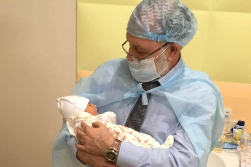 dr zukin with three parent baby born in kiev