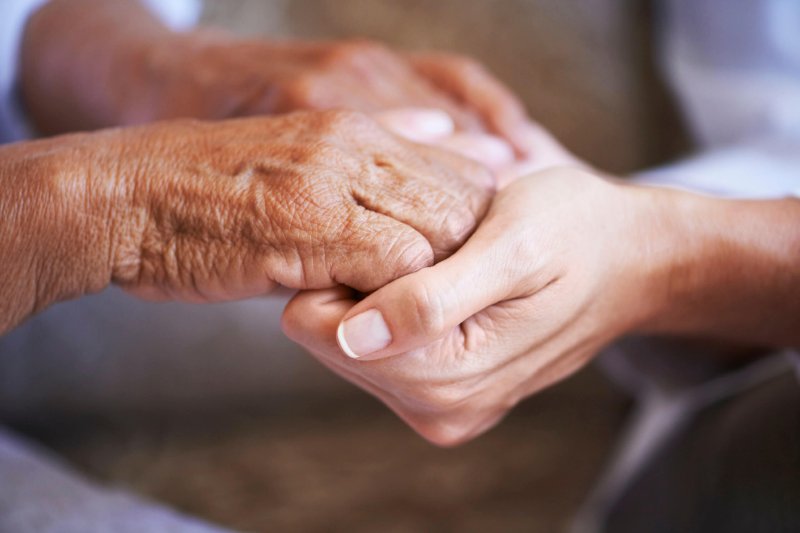 elderly person hands