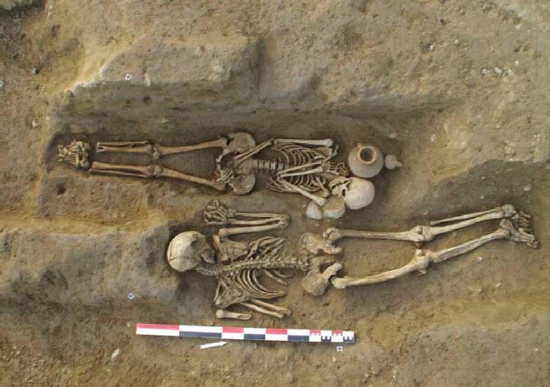 Bones from a Roman-Etruscan cemetery. Credit: Forbes