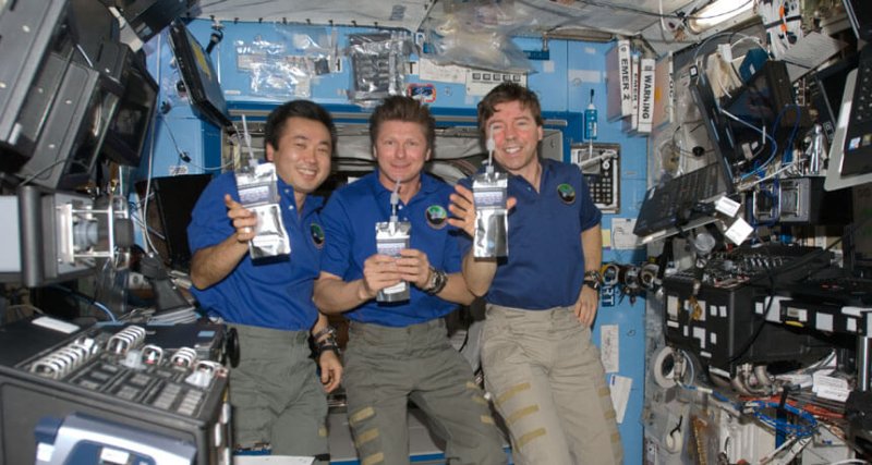 gory ISS drinking recycled water NASA free