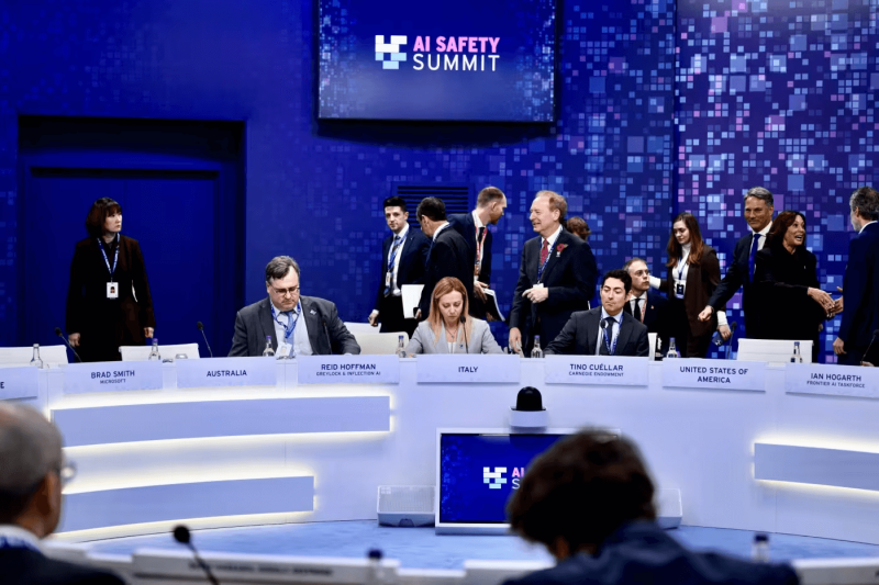 The AI Safety Summit in the U.K. in 2023. Credit: Filippo Attili/Us Palazzo Chigi/Zuma Press