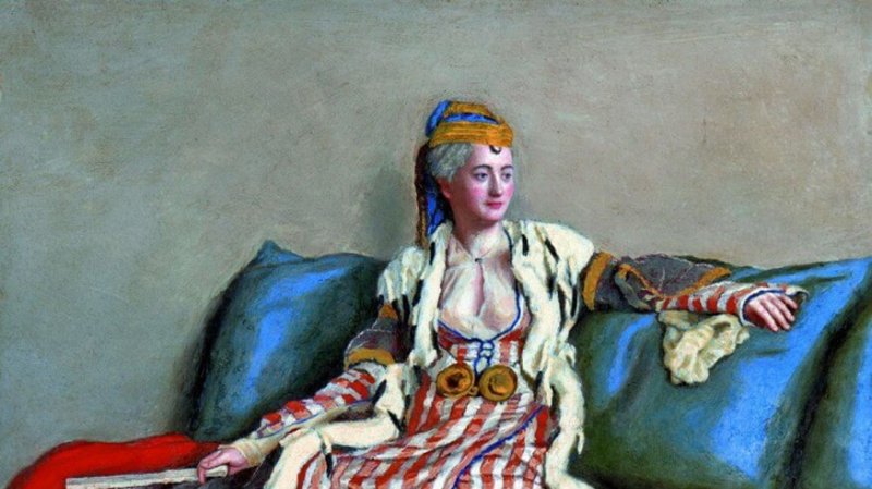 Lady Mary Wortley Montagu learned of a way to stop smallpox from women in the Ottoman Empire. She is depicted in Turkish costume in a 1756 painting by Jean-Etienne Liotard. Credit: History of Yesterday