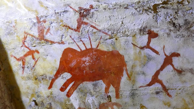 A replica painting from the Cave of Altamira (Cueva de Altamir) in Santillana del Mar in Cantabria, Spain, which has cave paintings created between 18,500 and 14,000 years ago. Credit: Universal History Archive/Universal Images Group/Getty Images