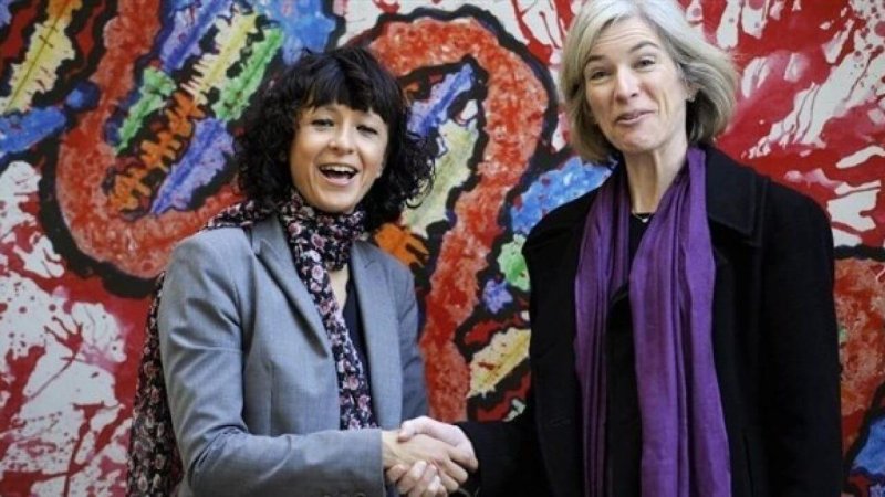Jennifer Doudna (right) and Emmanuelle Charpentier. Credit: Reuters