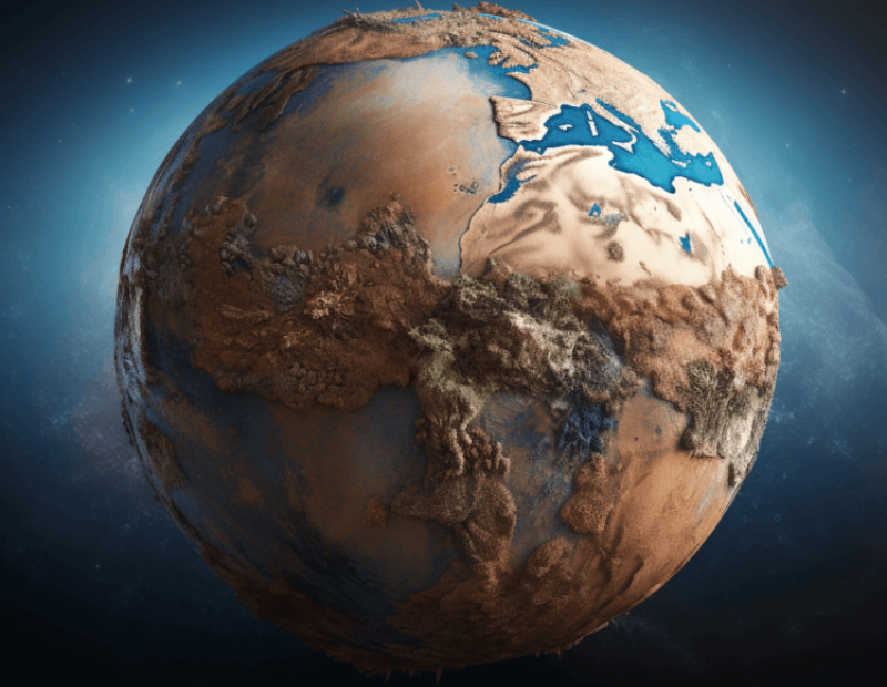 What geologists think the landmasses of the world might look like in 250 million years