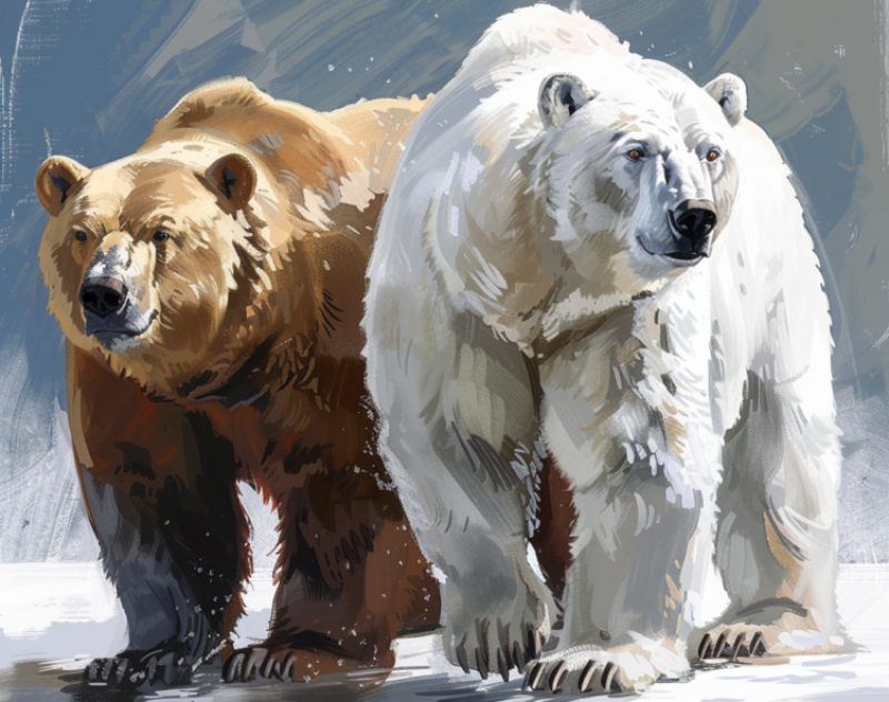 White and brown: How climate change is transforming bears