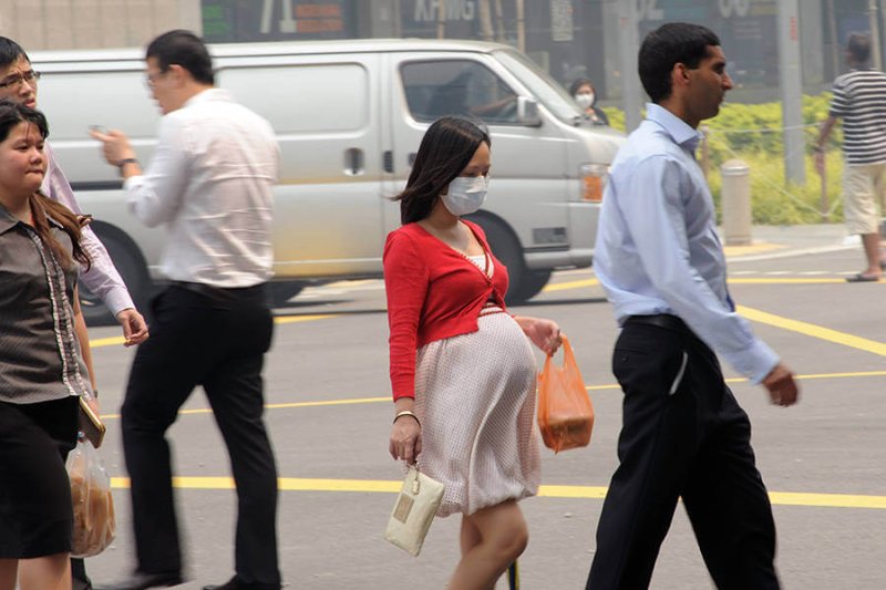 pregnancy pollution singapore roslan rahman afp getty
