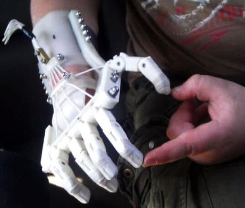 robohand d printed prosthetic hand