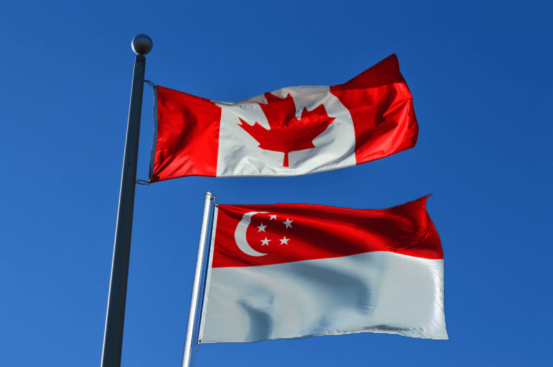 singaporeandcanadianflags
