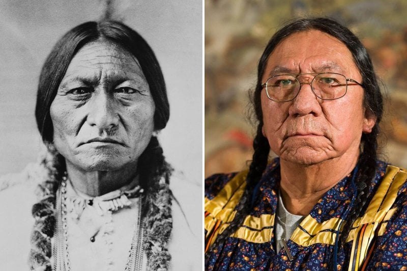 South Dakota author Ernie LaPointe and his three sisters are the only known living descendents of Lakota warrior Sitting Bull. Credit: Alamy