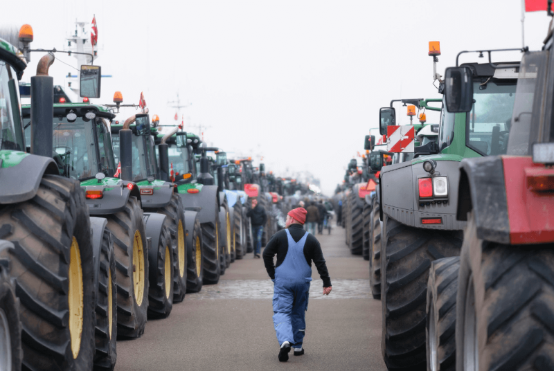 Farmer's protest in Copenhagen, 2020. Credit: Kristoffer Trolle via CC-BY-2.0